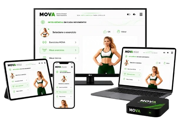Treinamento com análise de movimentos por inteligência artificial na plataforma MOVA